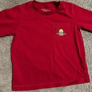 Vineyard Vines Red Long Sleeve Kids Tee